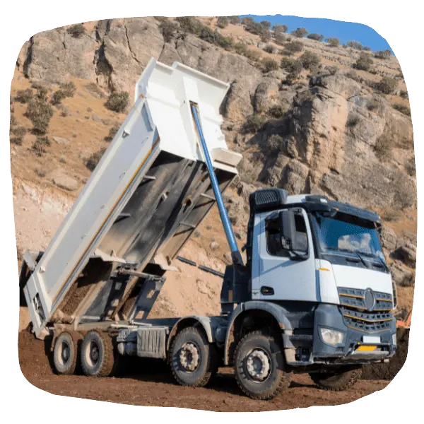 Camiones para retiro de escombros a domicilio